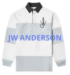 JW ANDERSON PANELLED POLO RUGBY SHIRT