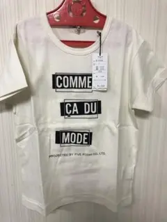 【お値下げ】COMME CA DU MODE プリントTシャツ アイボリー