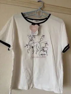 ディズニー おしゃれキャットマリーちゃん リボン 半袖Tシャツ 3L