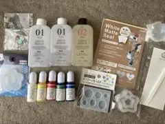 二液性レジン レジン用品セット（着色料・型・アクセサリーなど）