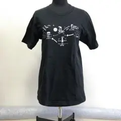 ギルダン イラスト プリント Ｔシャツ ブラック M相当
