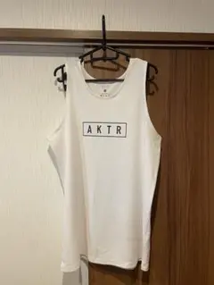 【値下げ】AKTR ホワイト タンクトップ Lサイズ