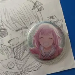 プロセカ鳳えむ 3Bスマドリ 特訓前 グリ缶　缶バッジカバー　イラスト