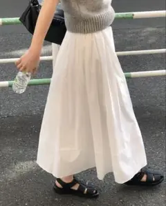ounce / Letter shirring skirt 【未使用に近い】