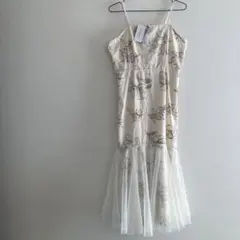 melume ロング花柄キャミワンピース チュール L 新品タグ付 しまむら