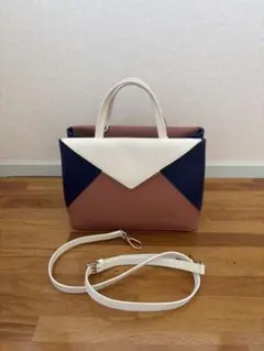 フルラ　バイカラーショルダーバッグ