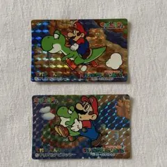 バンプレスト　スーパーマリオ　スーパーマリオワールド　ホログラムカード　レトロ