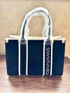 新品 SAMANTHAVEGA サマンサベガ デニム調トートバッグ ブラック