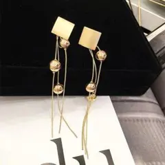 ゴールド ピアス 金属アレルギー 韓国 海外 レトロ チェーン