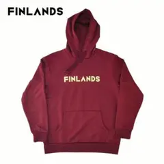 [デッドストック]【FINLANDS】ロゴジャージパーカー(バーガンディ)