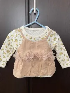 【必見‼︎】☆美品☆花柄が可愛い長袖カットソー 80cm^_^