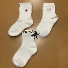 【未使用】ファミリア靴下2点・チュチュアンナ靴下1点　16-18cm