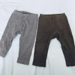 リブレギンスパンツ2枚セット‼️