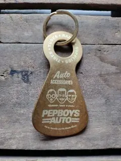 真鍮製　靴ベラ　キーホルダー　PEPBOYS　アメリカン　シューホーン　新品