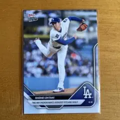 Topps now 大谷翔平 ドジャース 二刀流復帰