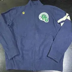 パーリーゲイツ メンズ定番ニットブルゾン ネイビー カシミア サイズ4