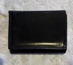 COACH 黒のレザー三つ折り財布
