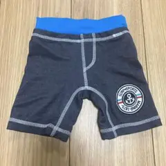 美品☆薄色ジーンズ風☆ネイビー☆アンカー☆MARINE☆男の子水着☆80cm