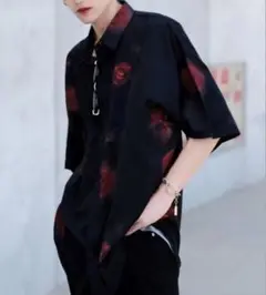 G.O.C 花柄 半袖シャツ メンズシャツ