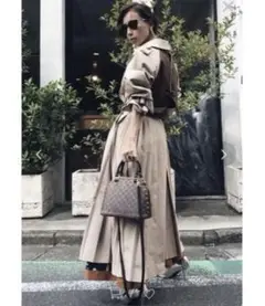 VARIOUS BACK PLEATS TRENCH