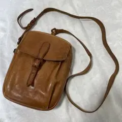 ✨美品✨genten ゲンテン ショルダーバッグ ミニ キャメル 本革 斜め掛け