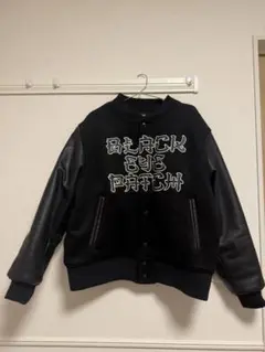 KANJI LOGO HWC LABEL VARSITY JACKET