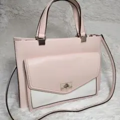 美品✨ケイトスペード 2WAY ショルダーバッグ ハンドバッグ レザー ピンク