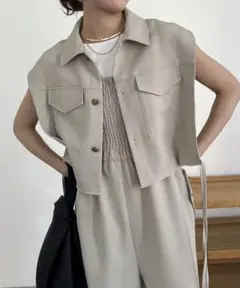 CAPRICIEUX LE'MAGE カプリシュレマージュ　BOXシャツベスト