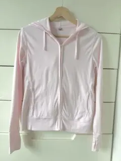 UNIQLO UVカット ピンク フルジップパーカー