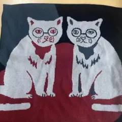 unico×JINSコラボ　クッションカバー　ネコ　中古
