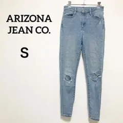 ARIZONA JEAN CO. ライトブルー ジーンズ ダメージ加工 Ｓサイズ