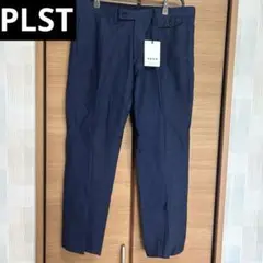 【新品タグ付】 PLST ネイビー スラックス ダブルボタン