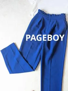 PAGEBOY スラックス パンツブルー