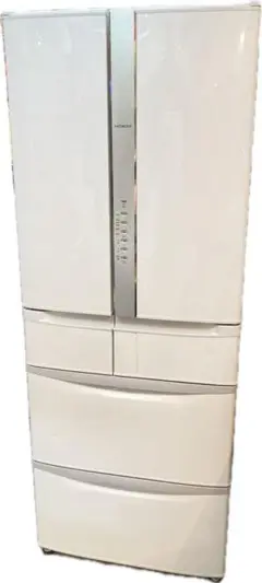 直接引き取り　R-F480E ノンフロン冷凍冷蔵庫　6ドア　大型冷蔵庫　475l キッチン家電/冷蔵庫/日立の家電品オンラインストア