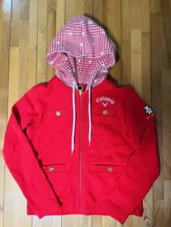 callaway キャロウェイ クマ ブルゾン パーカー ジップ 千鳥 星 美品