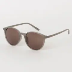 【美品】ボストンサングラス　グレージュ