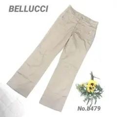 BELLUCCI カジュアルパンツ　薄手　ベージュ　ラフ　長ズボン　上品
