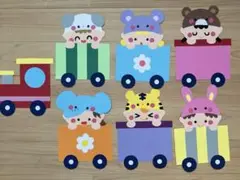 壁面　こども　乗り物　かわいい　春夏秋冬