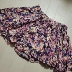 花柄フレアキュロット