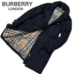【美品】BURBERRY LONDON 中綿ダウンコート ブラック