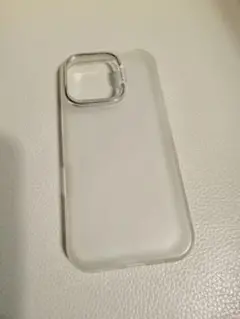 【anro】 iPhone16Pro ケース マットクリア カメラスタンド付き