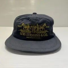 LEVI STRAUSS & CO. ダークブルーキャップ　ヴィンテージ