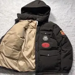 極美品✨VAN JACKET ダウンジャケット　ワッペン　ブラウン　M