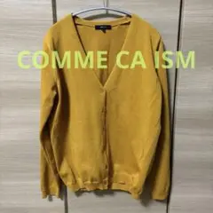 COMME CA ISM コムサイズム　マスタード　カーディガン　11号