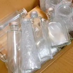 値下げ 30本セット まとめ ハーバリウム 瓶 瓶 円柱 円錐 四角 ウィスキー
