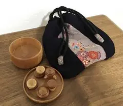 【美品・伝統工芸品❣️】木製ミニチュアお茶セット