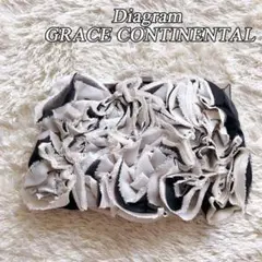 ダイアグラム グレースコンチネンタル パーティバッグ ハンド ナイロン フリル