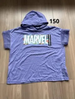 MARVEL フード付き Tシャツ 150cm 紫