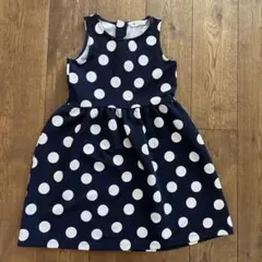 H&M 水玉模様ノースリーブワンピース 134-140㎝