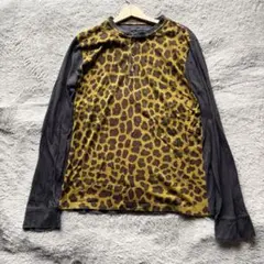 【USED】Marc by Marc Jacobs レオパード柄ヘンリーネックT